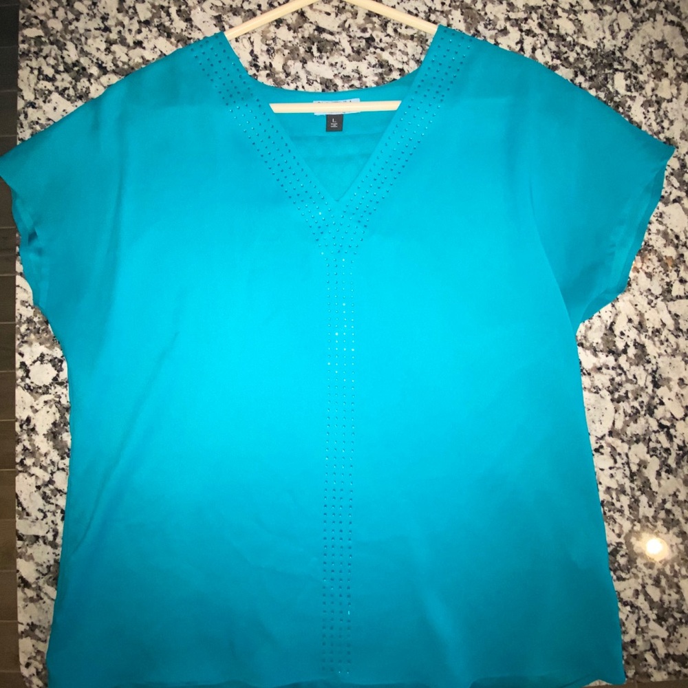 Teal blouse
